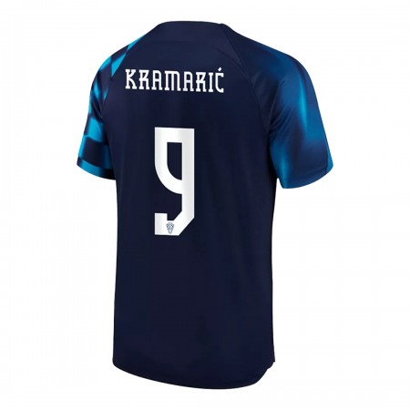 Kroatien KRAMARIC 9 Udebane VM 2022 - Fodboldtrøjer (S/S)